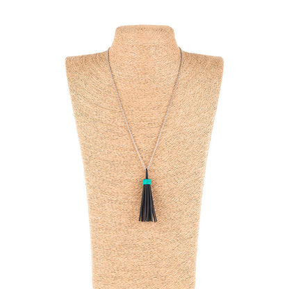 Asante Long Tassel Necklace