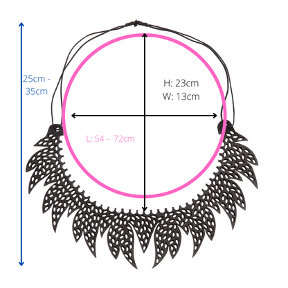 Upcycled Sunburst Inner Tube Necklace - Eco Jewelry