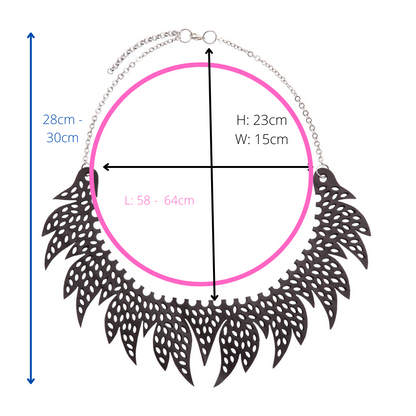 Upcycled Sunburst Inner Tube Necklace - Eco Jewelry